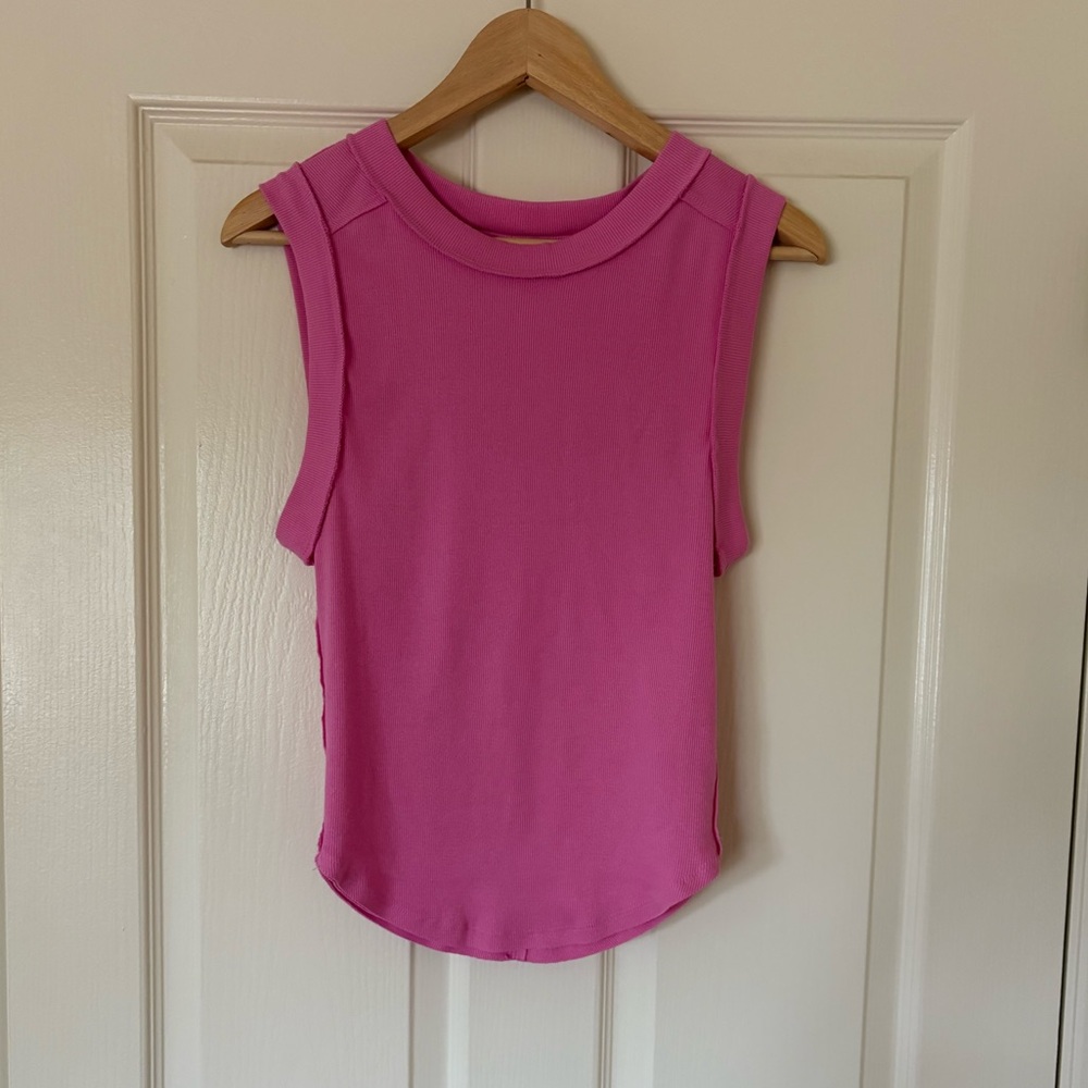 NWOT Free People We The Free Pink Kate Tank - Size M